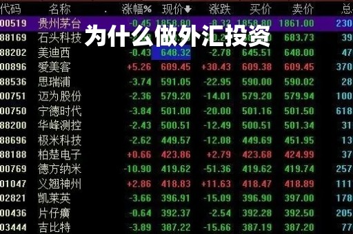 为什么做外汇投资「为什么要投资外汇」