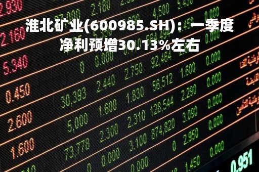 淮北矿业(600985.SH)：一季度净利预增30.13%左右