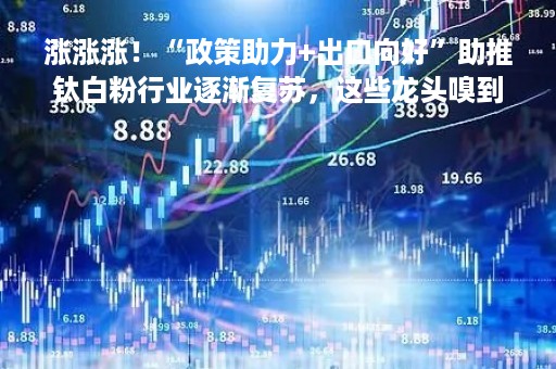 涨涨涨!“政策助力+出口向好”助推钛白粉行业逐渐复苏,这些龙头嗅到新商机