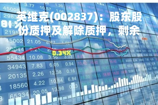 英维克(002837)：股东股份质押及解除质押，剩余被质押股份1958.90万股