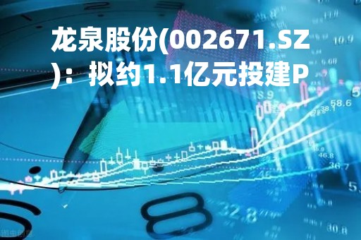 龙泉股份(002671.SZ)：拟约1.1亿元投建PCCP生产线