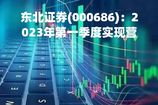 东北证券(000686)：2023年第一季度实现营业收入18.50亿元，同比增加131.49%