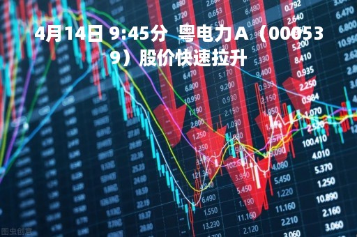 4月14日 9:45分  粤电力Ａ（000539）股价快速拉升