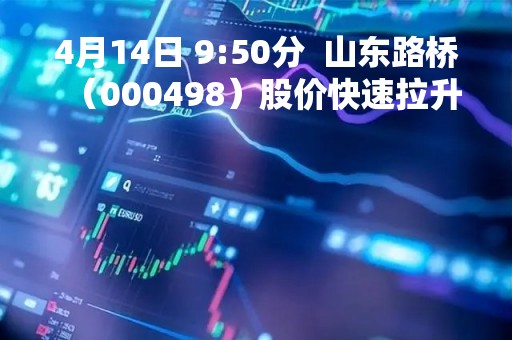 4月14日 9:50分  山东路桥（000498）股价快速拉升