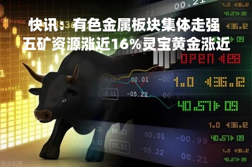 快讯:有色金属板块集体走强 五矿资源涨近16%灵宝黄金涨近7% 快讯:有色金属板块集体走强 五矿资源涨近16%灵宝黄金涨近7%