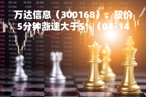 万达信息（300168）：股价5分钟涨速大于5%（04-14）