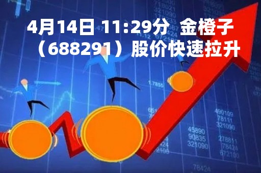 4月14日 11:29分  金橙子（688291）股价快速拉升