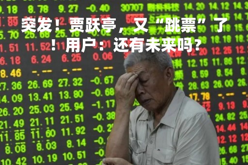 突发！贾跃亭，又“跳票”了！用户：还有未来吗？