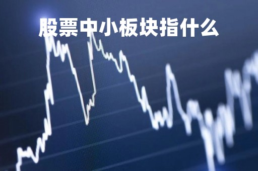 股票中小板块指什么「股票中小板块指什么意思」