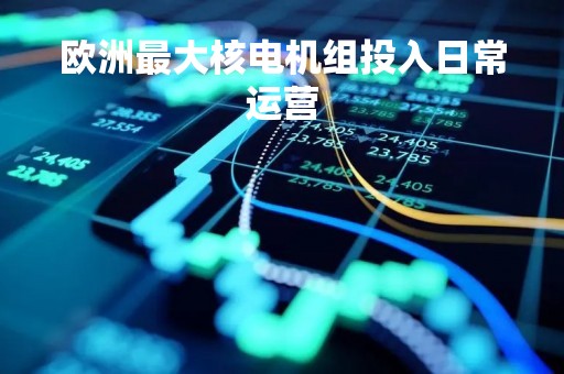 欧洲最大核电机组投入日常运营