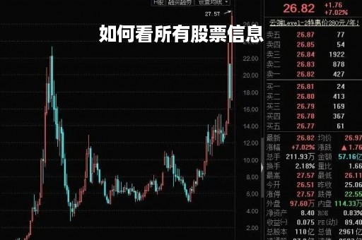 如何看所有股票信息「如何看所有股票信息资讯」