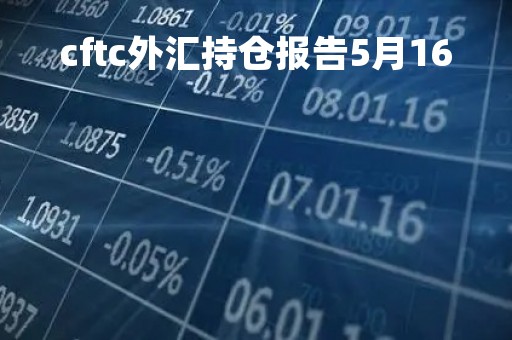 cftc外汇持仓报告5月16「外汇交易中心 cfets」