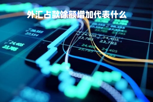 外汇占款馀额增加代表什么「外汇占款增加说明什么」