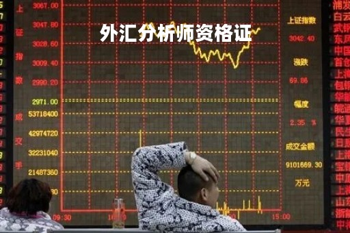 外汇分析师资格证「外汇分析师工作时间」