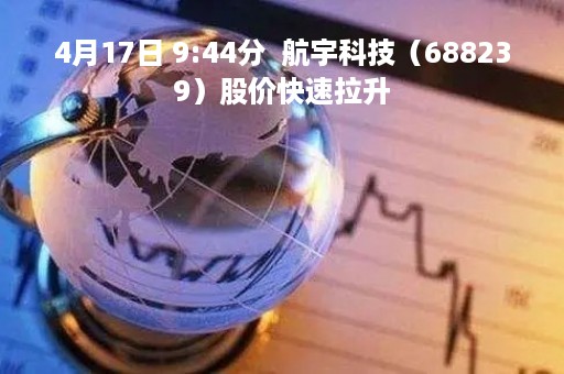 4月17日 9:44分  航宇科技（688239）股价快速拉升