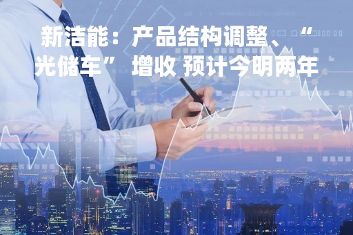 新洁能：产品结构调整、“光储车” 增收 预计今明两年IGBT产品销售会创新高|直击业绩会