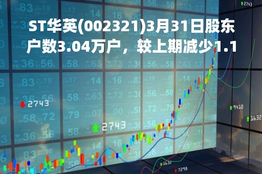 ST华英(002321)3月31日股东户数3.04万户，较上期减少1.18%