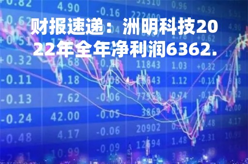 财报速递：洲明科技2022年全年净利润6362.74万元，总体财务状况一般