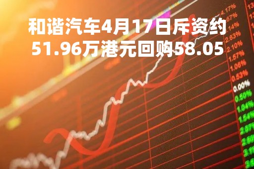 和谐汽车4月17日斥资约51.96万港元回购58.05万股