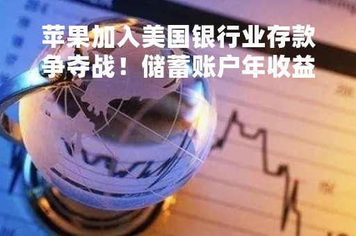 苹果加入美国银行业存款争夺战！储蓄账户年收益率高达4.15%