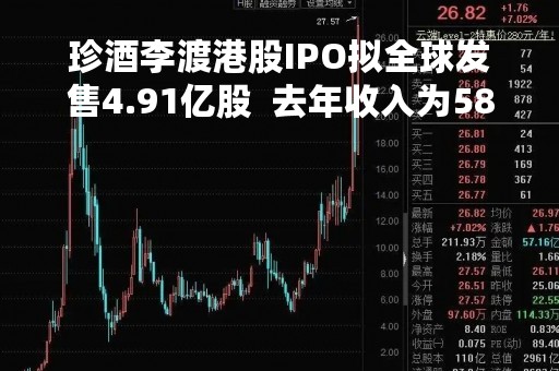 珍酒李渡港股IPO拟全球发售4.91亿股  去年收入为58.56亿元