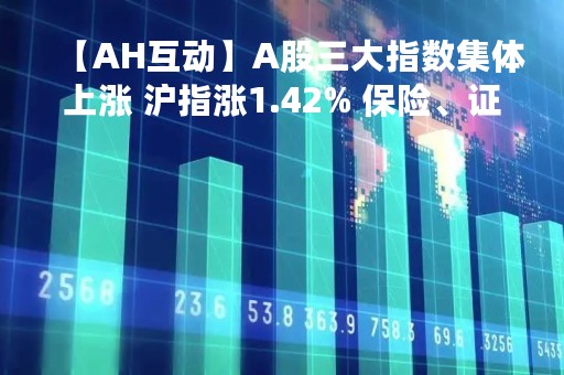 【AH互动】A股三大指数集体上涨 沪指涨1.42% 保险、证券等板块涨幅居前