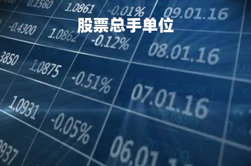 股票总手单位「股票总手和金额什么意思」