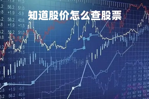知道股价怎么查股票「我想知道股价」