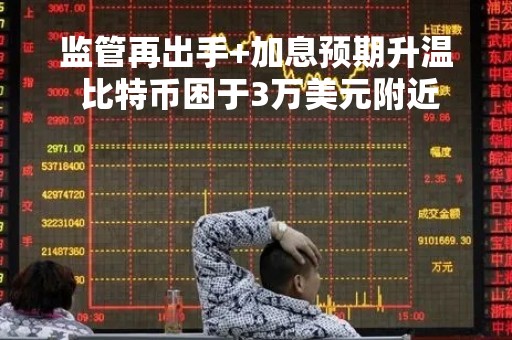 监管再出手+加息预期升温 比特币困于3万美元附近