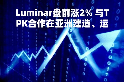 Luminar盘前涨2% 与TPK合作在亚洲建造、运营工厂