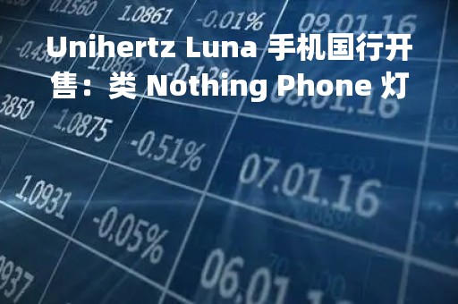 Unihertz Luna 手机国行开售：类 Nothing Phone 灯条后盖，1899 元