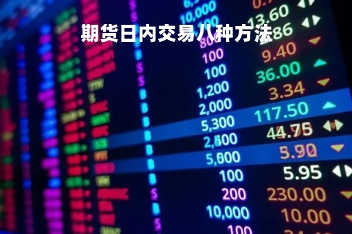 期货日内交易八种方法