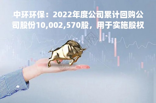 中环环保：2022年度公司累计回购公司股份10,002,570股，用于实施股权激励计划或员工持股计划