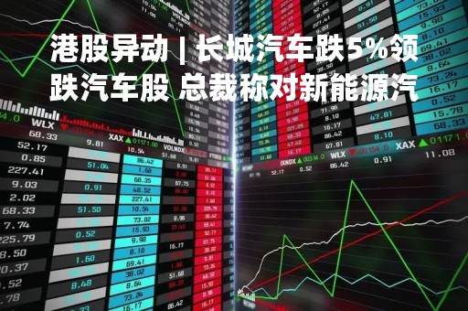 港股异动 | 长城汽车跌5%领跌汽车股 总裁称对新能源汽车市场竞争无序程度有所低估