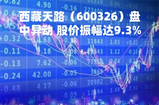 西藏天路（600326）盘中异动 股价振幅达9.3%  上涨6.82%（04-19）