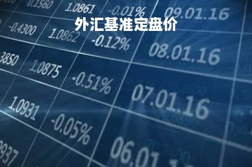 外汇基准定盘价「外汇基准价是什么意思」