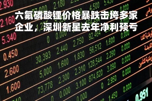 六氟磷酸锂价格暴跌击垮多家企业，深圳新星去年净利预亏最高5200万元