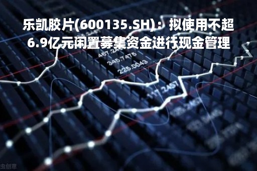乐凯胶片(600135.SH)：拟使用不超6.9亿元闲置募集资金进行现金管理