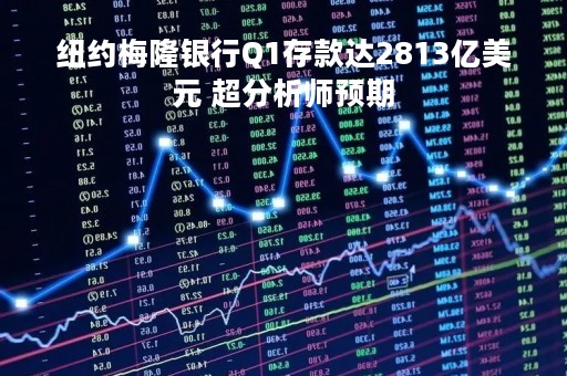 纽约梅隆银行Q1存款达2813亿美元 超分析师预期