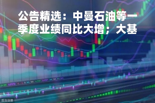 公告精选：中曼石油等一季度业绩同比大增；大基金拟减持赛微电子