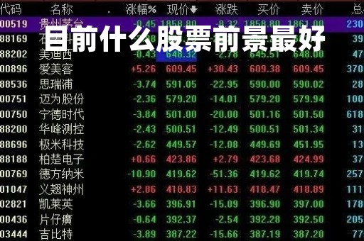 目前什么股票前景最好「目前什么股票比较好」