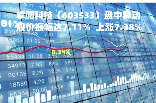 掌阅科技（603533）盘中异动 股价振幅达7.11%  上涨7.38%（04-20）