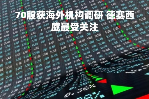 70股获海外机构调研 德赛西威最受关注