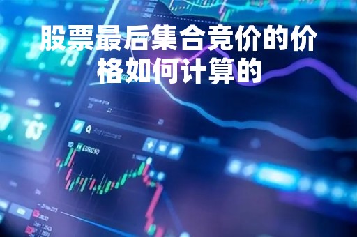 股票最后集合竞价的价格如何计算的「股市最后集合竞价」