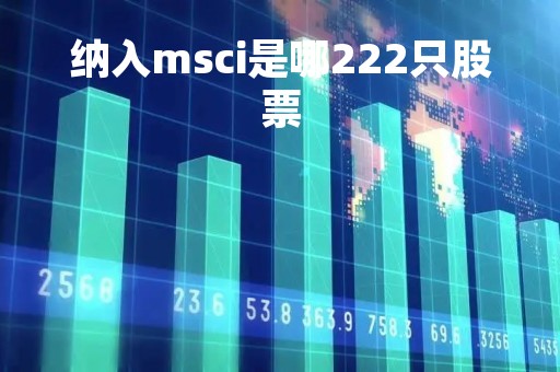 纳入msci是哪222只股票「纳入msci概念是什么意思」