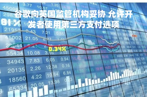 谷歌向英国监管机构妥协 允许开发者使用第三方支付选项