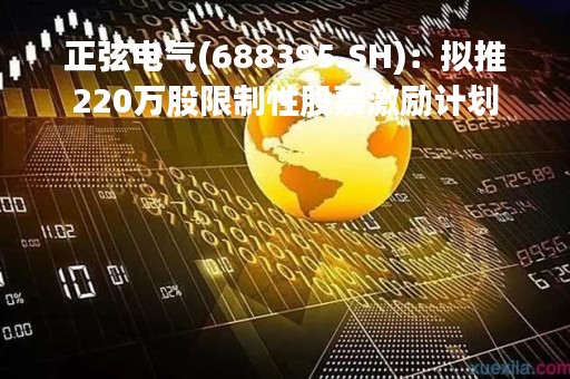 正弦电气(688395.SH)：拟推220万股限制性股票激励计划
