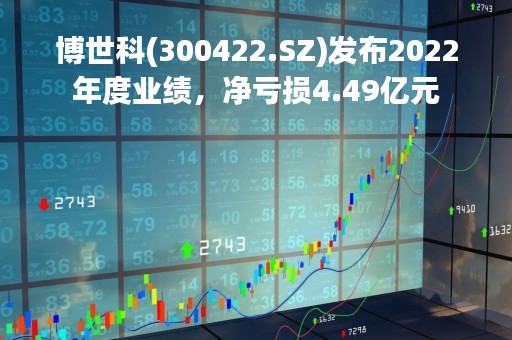 博世科(300422.SZ)发布2022年度业绩，净亏损4.49亿元
