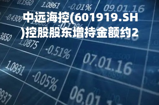 中远海控(601919.SH)控股股东增持金额约22.1亿元