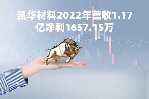 凯华材料2022年营收1.17亿净利1657.15万